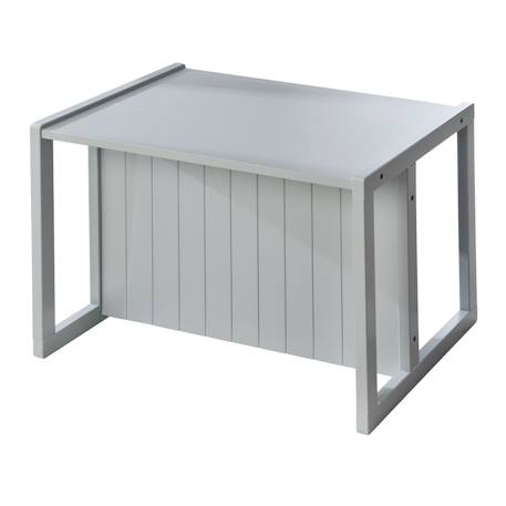 Table convertible en banc évolutif à 2 hauteurs d'assise Blanc+Gris 9 - vertbaudet enfant 