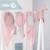 Set de 3 bavoirs en coton bio + 3 langes + 1 serviette doudou lil planet Bleu clair - gris / ourson+Gris argenté - bleu / ourson+Rose pastel - gris / lapin+Vert givré - gris / lapin 11 - vertbaudet enfant 