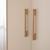 Armoire bébé 3 portes et 2 tiroirs à fermeture douce jil Cashmere / décor châtaignier 5 - vertbaudet enfant 