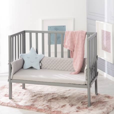 Berceau cododo 2en1 avec matelas et accessoires roba style Blanc / gris+Gris taupe / gris 8 - vertbaudet enfant 