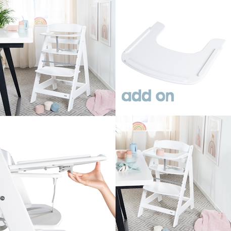 Chaise haute évolutive en bois sit up flex - utilisable jusqu'à la chaise d'adolescent Anthracite+Beige délavé+Blanc+Bois naturel+Cachemire / beige+Gris+Marron+Noir 18 - vertbaudet enfant 
