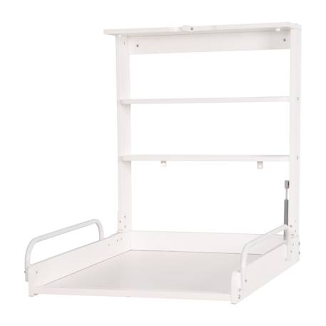 Table à langer murale pliante + matelas à langer déperlant Blanc / rayé multicolore 3 - vertbaudet enfant 