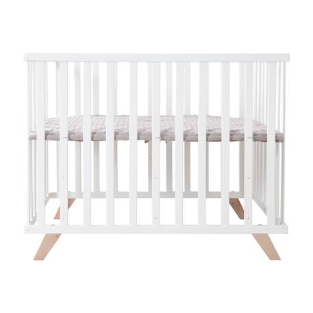 Parc bébé scandinave en bois massif + tapis en coton bio lil planet Anthracite - gris argenté+Blanc - gris argenté+Blanc - vert givré+Naturel - gris argenté 10 - vertbaudet enfant 