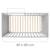 Lit bébé 2en1 cododo et lit indépendant universel Blanc+Gris taupe 9 - vertbaudet enfant 