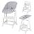 Chaise haute évolutive born up avec transat déperlant et inclinable roba style Blanc - gris argenté+Blanc - vert givré+Naturel - gris argenté+Naturel - vert givré 1 - vertbaudet enfant 