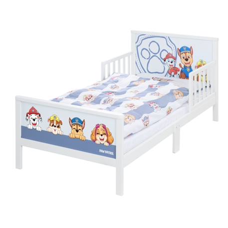Lit enfant avec barrières de sécurité et linge de lit Blanc / pat' patrouille+Blanc / peppa pig 1 - vertbaudet enfant 