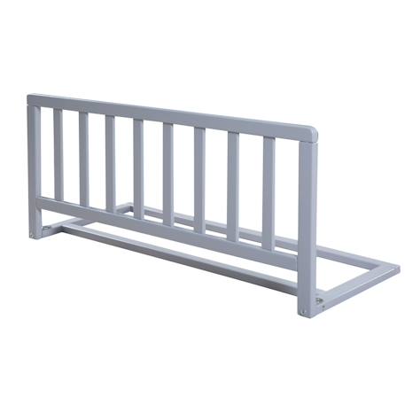 Barrière de lit en bois - protection anti-chute sûre pour bébés et enfants Blanc+Bois naturel+Gris 7 - vertbaudet enfant 