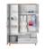 Armoire bébé 3 portes et 2 tiroirs à fermeture douce caro Gris clair / chêne doré 4 - vertbaudet enfant 