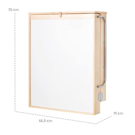 Table à langer murale pliante + matelas à langer déperlant roba style Anthracite / gris argenté+Blanc / gris argenté+Bois naturel / gris argenté+Gris taupe / gris argenté 15 - vertbaudet enfant 