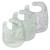 Lot de 3 bavoirs ajustables en coton bio lil planet Bleu clair et gris argenté+Rose pastel et gris argenté+Vert givré et gris argenté 13 - vertbaudet enfant 
