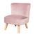 Mini fauteuil en velours et pieds en bois massif lil sofa Bleu clair+Gris argenté+Rose pastel 13 - vertbaudet enfant 