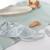 Lot de 3 bavoirs ajustables en coton bio lil planet Bleu clair et gris argenté+Rose pastel et gris argenté+Vert givré et gris argenté 2 - vertbaudet enfant 