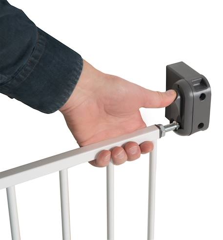 Barrière de sécurité réglable pour portes et escaliers Blanc 4 - vertbaudet enfant 