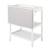 Table à langer avec baignoire 2en1 + matelas à langer déperlant Blanc / gris argenté 1 - vertbaudet enfant 
