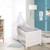 Lit bébé évolutif convertible en lit junior Blanc+Gris taupe 2 - vertbaudet enfant 