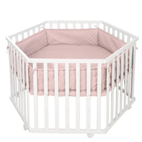 Tapis de parc bébé hexagonal roba style - rembourrage latéral sécurisé Bleu clair / ciel+Gris argenté+Rose / mauve+Vert givré 10 - vertbaudet enfant 