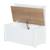 Banc-coffre à jouets en bois massif résistant aux rayures woody Blanc - naturel+Gris taupe - naturel 5 - vertbaudet enfant 