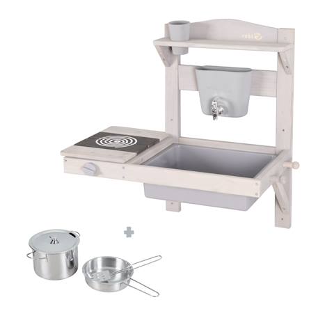 Cuisine extérieure à suspendre en bois fsc® + accessoires Gris+Teck 1 - vertbaudet enfant 