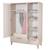 Armoire bébé 3 portes et 2 tiroirs à fermeture douce jil Cashmere / décor châtaignier 4 - vertbaudet enfant 