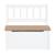 Banc-coffre à jouets en bois massif résistant aux rayures woody Blanc - naturel+Gris taupe - naturel 3 - vertbaudet enfant 