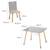 Set table et 2 chaises enfant avec filet de rangement Blanc et naturel+Gris et naturel 11 - vertbaudet enfant 