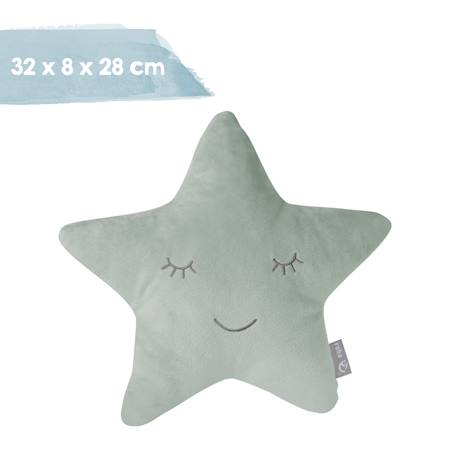 Coussin décoratif étoile pour chambre d'enfant roba style Bleu clair+Gris argenté+Rose pastel+Vert givré 23 - vertbaudet enfant 
