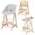 Chaise haute évolutive born up avec transat déperlant et inclinable roba style Blanc - gris argenté+Blanc - vert givré+Naturel - gris argenté+Naturel - vert givré 13 - vertbaudet enfant 