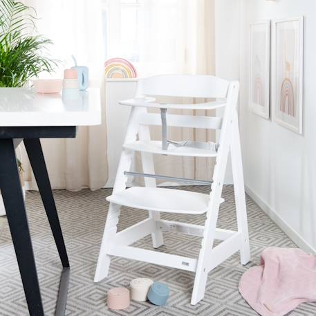 Chaise haute évolutive en bois sit up flex - utilisable jusqu'à la chaise d'adolescent Anthracite+Beige délavé+Blanc+Bois naturel+Cachemire / beige+Gris+Marron+Noir 14 - vertbaudet enfant 