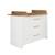 Commode à langer évolutive 3 tiroirs  ava Blanc / chêne artisan 1 - vertbaudet enfant 