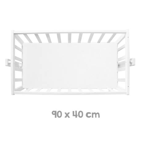 Berceau complet en bois avec accessoires little stars Blanc - gris / étoiles 3 - vertbaudet enfant 