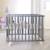Parc bébé en bois avec tapis déperlant en cuir végan luxe Anthracite - grège 2 - vertbaudet enfant 