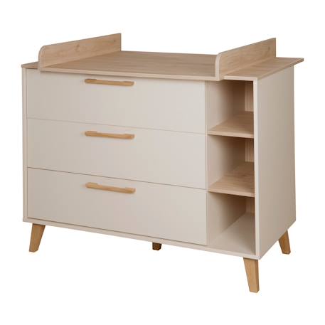 Chambre bébé complète avec soft-close jil Cashmere / décor châtaignier 2 - vertbaudet enfant 