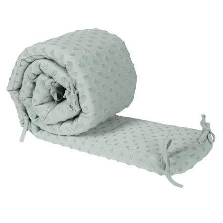 Tour de lit bébé déhoussable en coton bio lil planet Bleu clair/ bleu ciel+Gris argenté+Rose pastel+Vert givré 21 - vertbaudet enfant 
