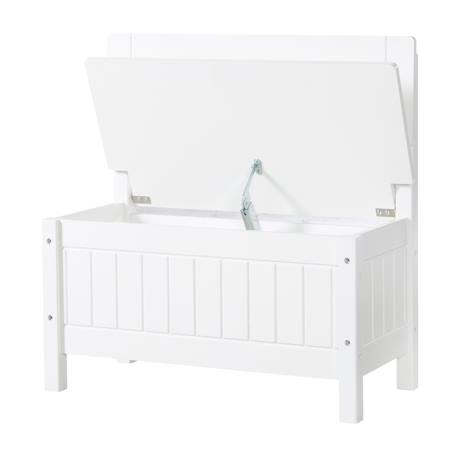 Banc-coffre à jouets avec couvercle à fermeture douce Blanc 4 - vertbaudet enfant 