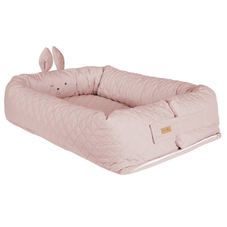 Réducteur de lit 3 en 1 tissu déperlant roba style Bleu clair / ourson+Gris argenté / ourson+Rose pastel / lapin 11 - vertbaudet enfant 