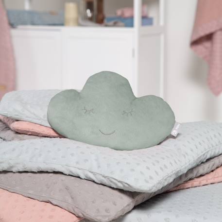 Coussin décoratif nuage pour chambre d'enfant roba style Bleu clair+Gris argenté+Rose pastel+Vert givré 20 - vertbaudet enfant 