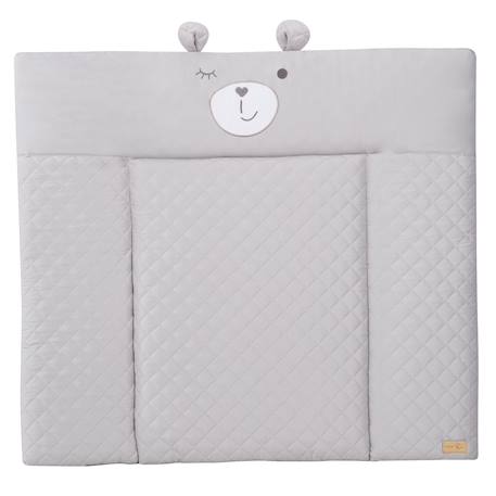 Matelas à langer déperlant à tête d'ourson roba style Bleu clair+Gris argenté 6 - vertbaudet enfant 