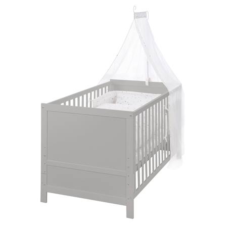 Lit évolutif avec matelas et accessoires complets sternenzauber grau Blanc / gris+Gris taupe / blanc 7 - vertbaudet enfant 