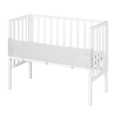 Berceau cododo 2en1 avec matelas et accessoires safe asleep Blanc+Gris taupe 5 - vertbaudet enfant 