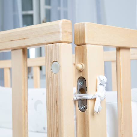 Berceau cododo 3en1 complet avec gigoteuse sternenzauber Blanc+Bois naturel 10 - vertbaudet enfant 