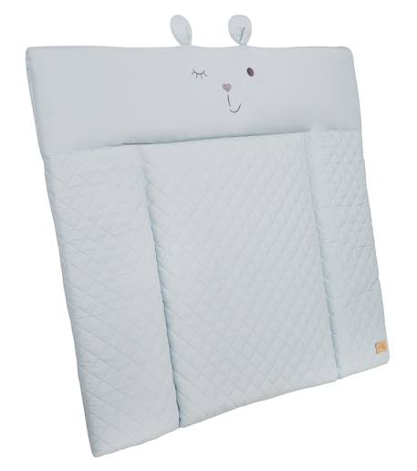 Matelas à langer déperlant à tête d'ourson roba style Bleu clair+Gris argenté 4 - vertbaudet enfant 