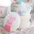 Boite de rangement en bois et velours - pouf coffre rond peppa pig Beige - peppa pig 2 - vertbaudet enfant 