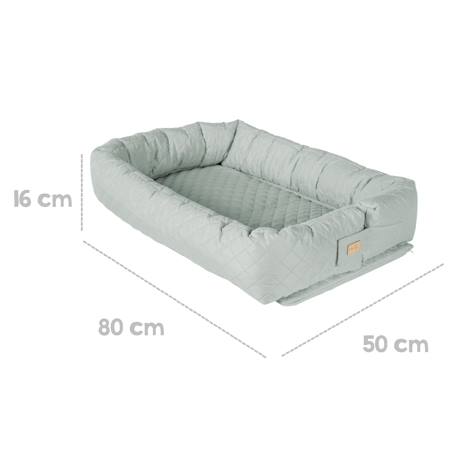 Réducteur de lit 3 en 1 tissu déperlant roba style Gris argenté+Rose pastel+Vert givré 13 - vertbaudet enfant 