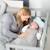 Tour de lit bébé déhoussable en coton bio lil planet Bleu clair/ bleu ciel+Gris argenté+Rose pastel+Vert givré 22 - vertbaudet enfant 