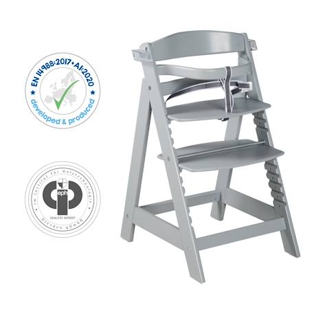 Chaise haute évolutive avec plateau repas amovible sit up click & fun Blanc+Gris taupe+Naturel 10 - vertbaudet enfant 
