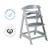 Chaise haute évolutive avec plateau repas amovible sit up click & fun Blanc+Gris taupe+Naturel 10 - vertbaudet enfant 