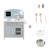 Cuisine enfant équipée avec accessoires et horloge Gris et naturel+Rose et naturel 5 - vertbaudet enfant 