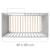 Lit bébé 2en1 indépendant et cododo + matelas respirant safe asleep® Blanc+Gris taupe 10 - vertbaudet enfant 