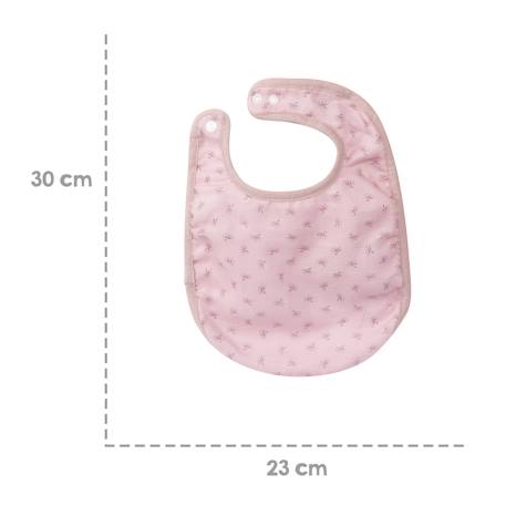 Lot de 3 bavoirs ajustables en coton bio lil planet Bleu clair et gris argenté+Rose pastel et gris argenté+Vert givré et gris argenté 11 - vertbaudet enfant 