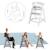 Chaise haute évolutive avec plateau repas amovible sit up click & fun Blanc+Gris taupe+Naturel 5 - vertbaudet enfant 